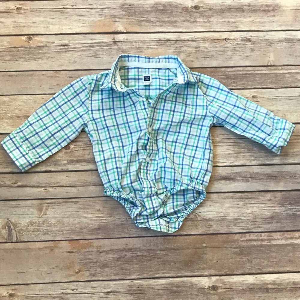 Janie and Jack Plaid Onsie